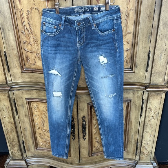 Miss Me Signature Ankle Skinny Jeans JE3073AKA - Picture 3 of 10